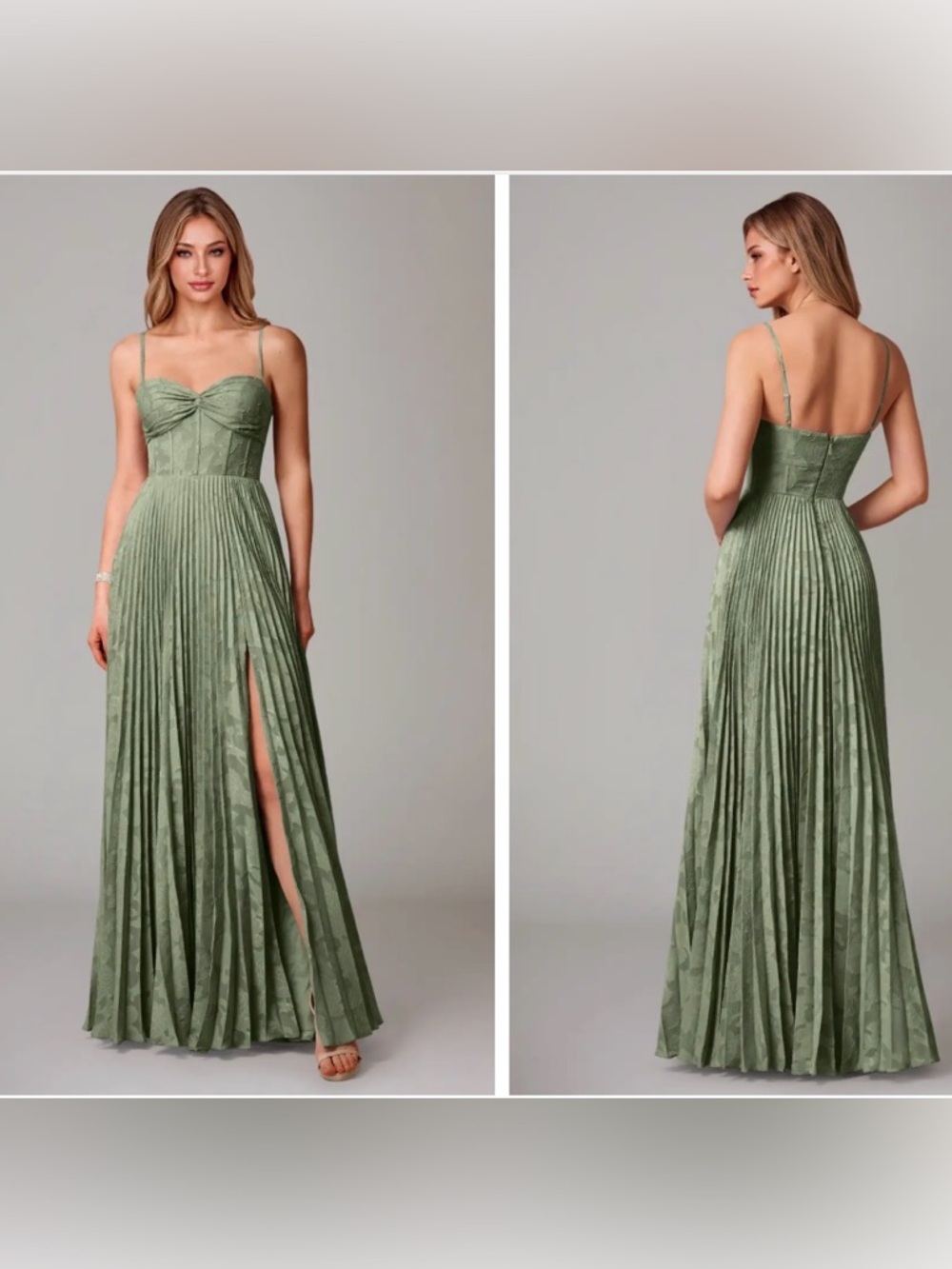 Azazie Akiko Bridesmaid Dress Pistachio